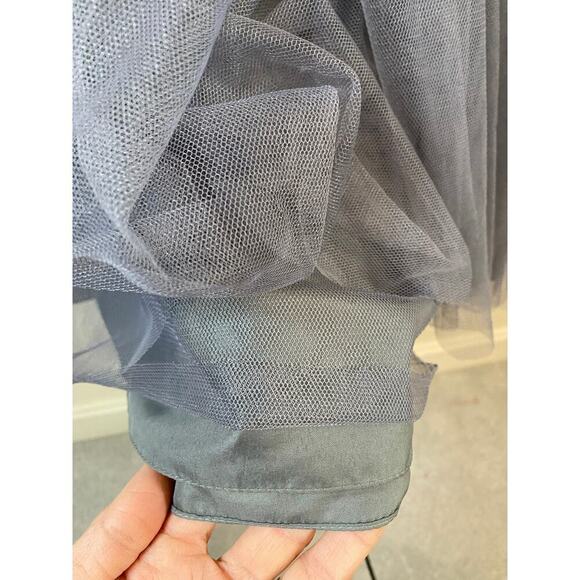 Jenny Yoo Annabelle Convertible Gray Maxi Formal Prom Ball Gown Dress Size 8 - Picture 6 of 16